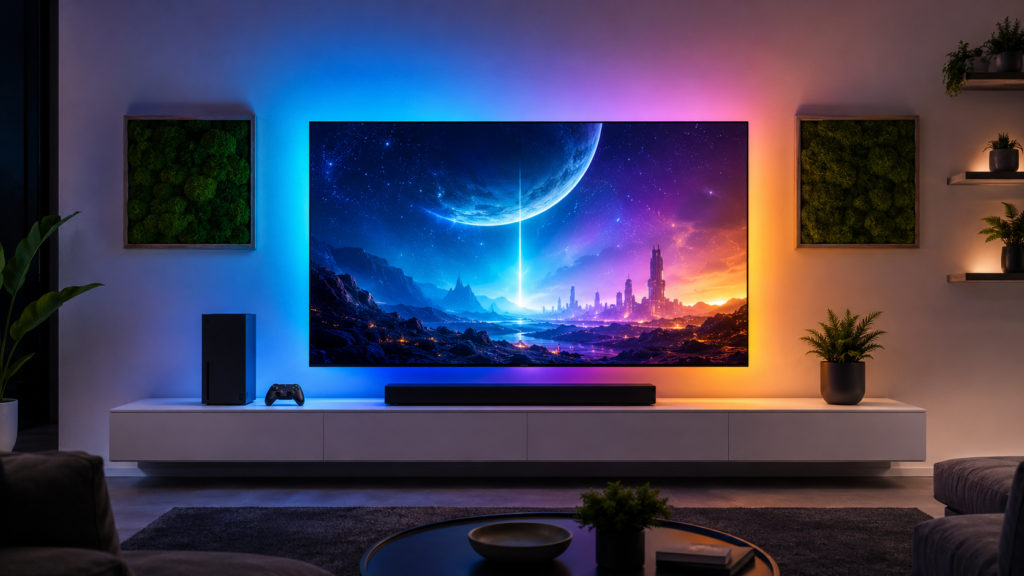 Govee TV Backlight 3: la TV continua sulla parete